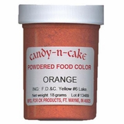 Orange Powdered Food Color, 18g by Candy-n-Cake