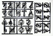 Patchwork Cutters Large Alphabet & Key