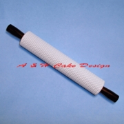 PME 10 x 2" Fine Basketweave Rolling Pin w/ Handle
