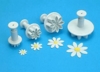 PME Daisy or Marguerite flower plunger cutter set of 4
