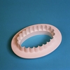 PME Extra Large Plain Fluted Oval Cutter 90mm 