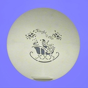PME Jingle Bells Sleigh Stencil