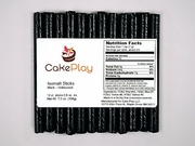 Pure Black Isomalt Sticks by Cake Play Pure Black Isomalt Sticks by Cake Play