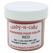 Red Powdered Food Color, 18g by Candy-n-Cake