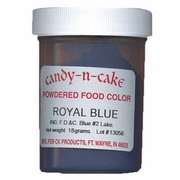 Royal Blue Powdered Food Color, 18g by Candy-n-Cake