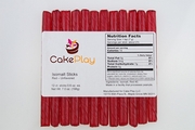 Ruby Red Isomalt Sticks by Cake Play