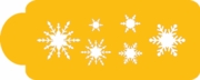Snowflakes Stencil - C048