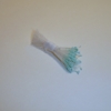 Sparkle Spider Silk Stamens, Aqua Tips & White Stems