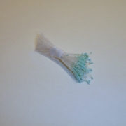 Sparkle Spider Silk Stamens, Aqua Tips & White Stems