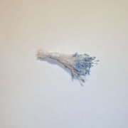 Sparkle Spider Silk Stamens, Light Blue Tips & White Stems