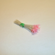 Sparkle Spider Silk Stamens, Medium Pink Tips & Cream Stems