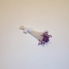 Sparkle Spider Silk Stamens, Purple Tips & White Stems