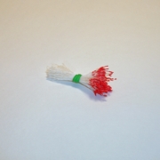 Sparkle Spider Silk Stamens, Red Tips & White Stems