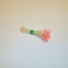 Sparkle Spider Silk  Stamens - Salmon Tips & Cream Stem