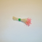 Sparkle Spider Silk  Stamens - Salmon Tips & Cream Stem