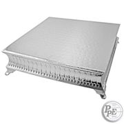 Square 12" Nickel plated Cake Plateau