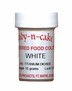 White Powdered Food Color, 10g by Cake-n-Candy