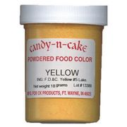 Yellow Powdered Food Color, 18g by Candy-n-Cake