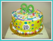 Yum Yum Cakes 80 festive birthday party cake