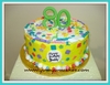 Yum Yum Cakes 80 festive birthday party cake