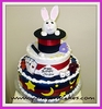 YumYumCakes magic theme bunny in the hat birthday cake