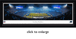 Carolina Panthers - Bank of America Stadium Panoramic Single Matted Framed Print