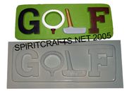 GOLF PLAQUE PLASTER CASTING MOLD (17" WIDE)