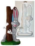 RASCALLY RABBIT BOOKEND MOLD (10.75" HT)