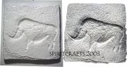 RHINO CAVE ART MOLD (12" DIA)