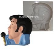 ROCK AND ROLL SINGER PLASTER MOLD (12.25")