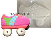 ROLLER SKATE PLASTER MOLD (11" x 9")