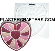 SACRED HEART PLASTER CRAFT MOLD (6.5" DIA)