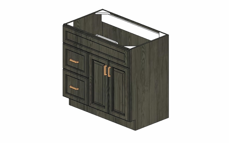 3621DL-VANITY Cabinet:Urbandale Kitchen Cabinet