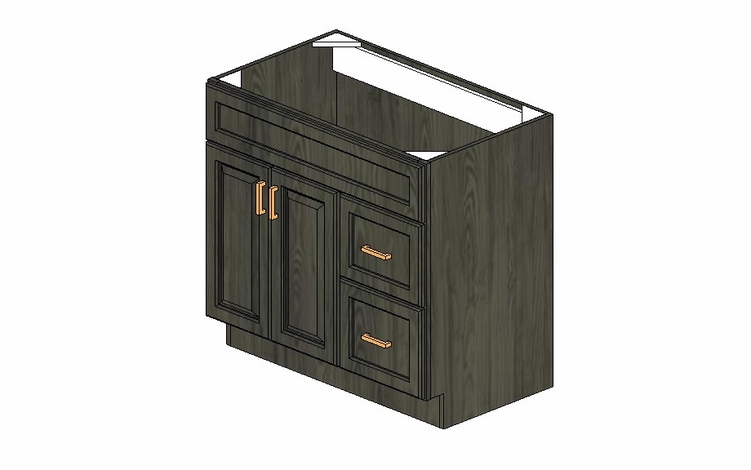 3621DR-VANITY Cabinet:Urbandale Kitchen Cabinet