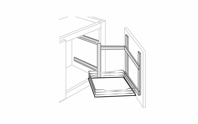 APPPULL: Above Appliance Pull Out Unit: Dover Lunar RTA Kitchen Cabinet