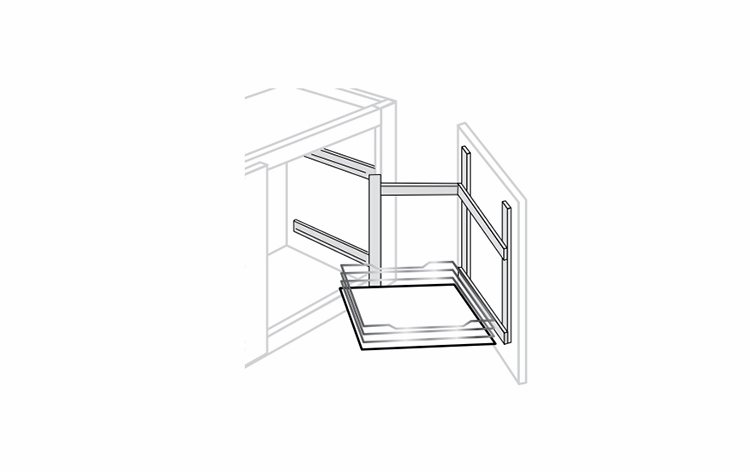 APPPULL: Above Appliance Pull Out Unit: Yarmouth Slab RTA Kitchen Cabinet