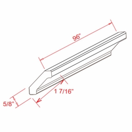 Armor White Oak CM2: Crown Molding: Assembled Kitchen Cabinets