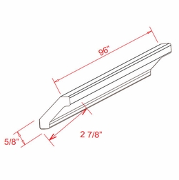 Armor White Oak CM4: Crown Molding: Assembled Kitchen Cabinets