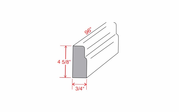 Armor White Oak FBM: Furniture Base Molding: Assembled Kitchen Cabinets