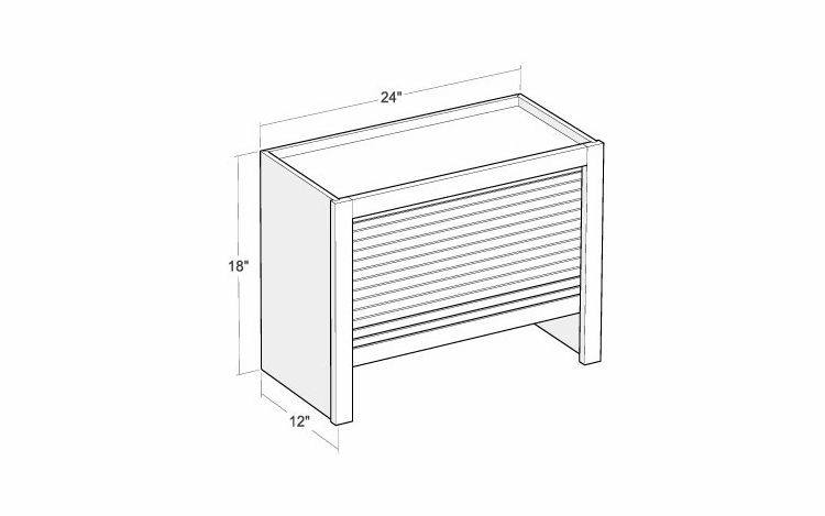 Artisan Moss AG2418: Appliance Garage: Assembled Kitchen Cabinets
