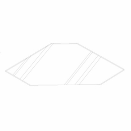 Artisan Moss CW Glass Shelf 24: Corner Wall Glass Shelf: Assembled Kitchen Cabinets