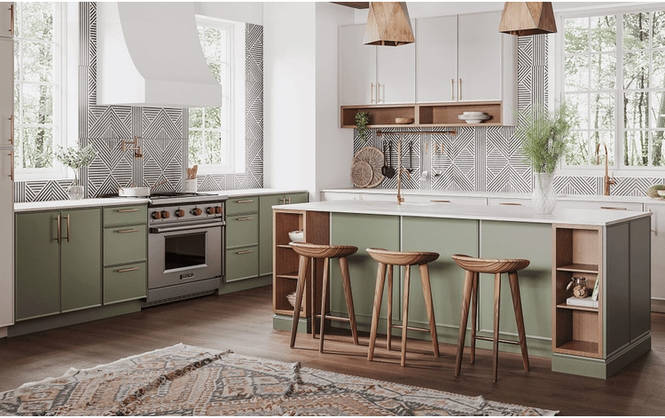 Artisan Moss Kitchen Cabinets