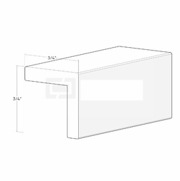 Artisan Moss OMR1B: 3/4" Outside Corner Molding With 1/16" Radius: Assembled Kitchen Cabinets