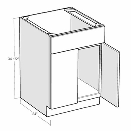 Artisan Moss SB27: 27" Sink Base Cabinet: Assembled Kitchen Cabinets