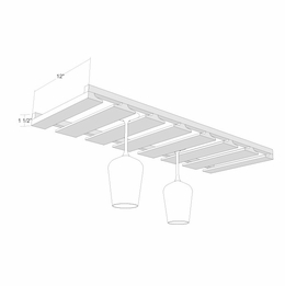 Artisan Moss SGR30: Stem Glass Rack: Assembled Kitchen Cabinets