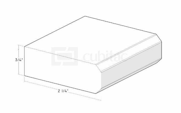 Artisan Moss TMH1A: 3/4" Trim Molding With Chamfer Edges: Assembled Kitchen Cabinets