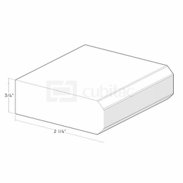 Artisan Moss TMH1A: 3/4" Trim Molding With Chamfer Edges: Assembled Kitchen Cabinets