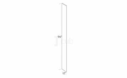 Artisan Moss UREP1296: Universal Refrigerator End Panel: Assembled Kitchen Cabinets