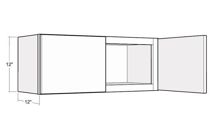 Artisan Moss W3012: 12" High Wall Cabinet: Assembled Kitchen Cabinets