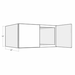 Artisan Moss W3315x24: 24" Deep Wall Cabinet: Assembled Kitchen Cabinets